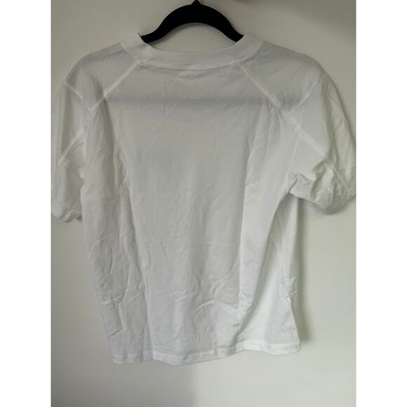 New Womens S White Gray Arcteryx SS T Shirt - Picture 3 of 3